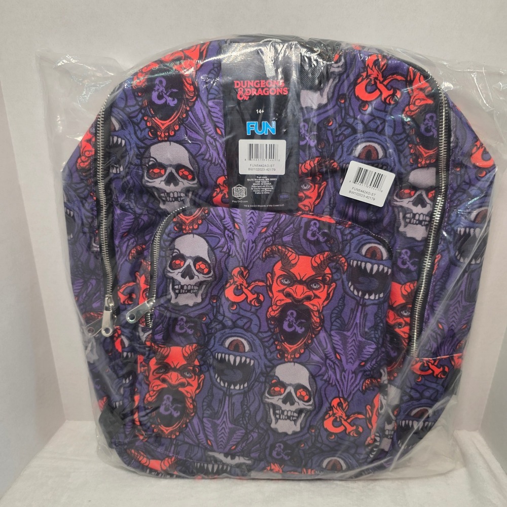 Dungeons and Dragons Monster All Over Print Backpack Purple Red FUN5442AD-ST